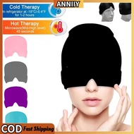 Head Massager Cap Gel Hot Cold Headache Migraine Relief Cap Stress Pressure Pain Relief Massage Gel 