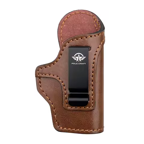 IWB Leather Gun Holsters For Small Pistols : Ruger LCP380 LCP MAX LCPII- S&W Bodyguard 380 Beretta P