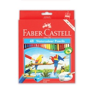 KTS (ศูนย์เครื่องเขียน) ดินสอสีไม้ระบายน้ำ 48 สี Faber Castell - นกแก้ว