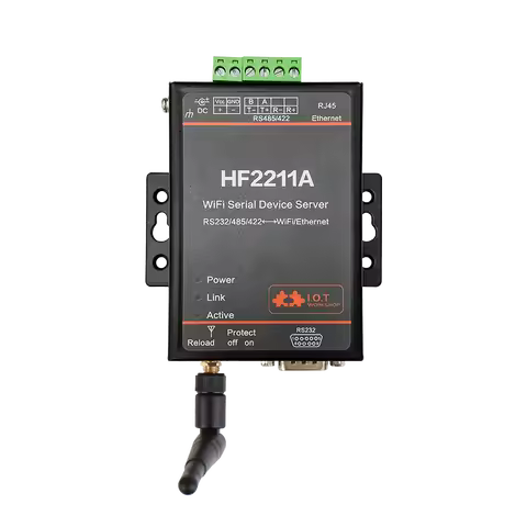 HF2211 Serial to WiFi RS232/RS485/RS422 to WiFi/Ethernet Converter Module for Industrial Automation 