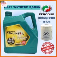 minyak enjin ✱NEW ORI PERODUA FULLY 0W20 4L ALZA BEZZA ARUZ MYVI ATIVA AXIA VIVA ENGINE OIL SYNTHETIC NEW MINYAK HITAM 0W 20☆