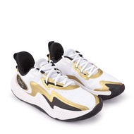 Original Sepatu Basket Under Armour UA Spawn 5 White Gold
