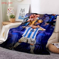 Champions League Ballon d'Or Lionel Messi Argentine Throw Blanket Flannel Printing Football Fans bla