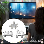 MOLIHA Coaxial Cable Antenna, F-type Socket TV Satellite Splitter TV Antenna Satellite Splitter, Connecting TV Signals TV Signal Power Divider 5 to 2400MHz Female Connector