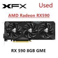 VQWGN XFX RX 590 8GB GDDR5 Graphics Cards GPU Radeon AMD Radeon RX590 GME 580 8GB AMD Video Card Des