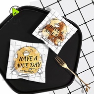 QIUJUU 100Pcs Candy Gift Bags, Transparent Party Decor OPP Self Adhesive Pouch,  Plastic Have A Nice