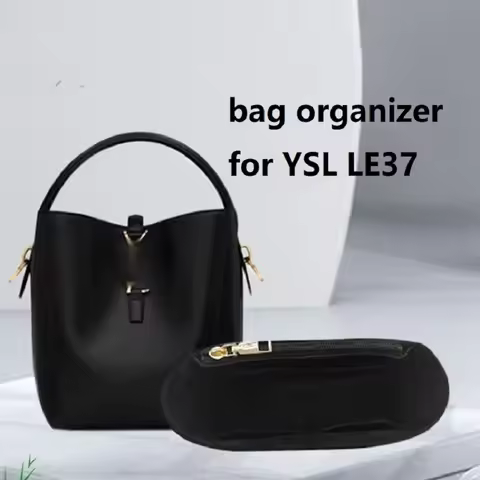 bag organizer for YSL LE37 felt suede bag insert inner compartment in bag storage multi pocket organ