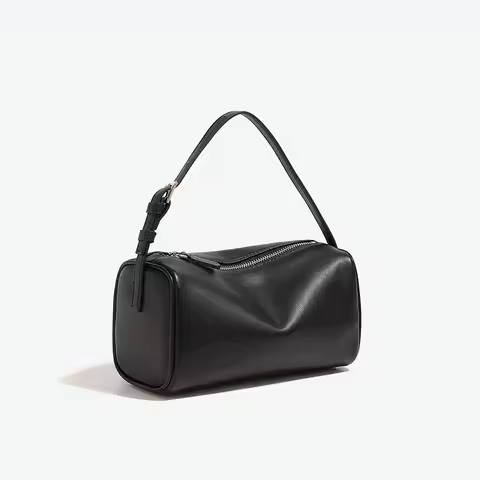 Genuine leather 90s pen bag 2025 new luxury design soft cowhide mini one-shoulder crossbody bag sued