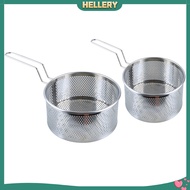 [HellerySG] Net Strainer Fried Basket Foldable Chrome 18 Multiple Basket Strainer Frying for Cooking