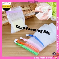 Double Layer Soap Net Foaming Bath Ball Bubble Mesh Pouch Bag Shower Gelembung Sabun Mandi Busa 手工皂起泡网
