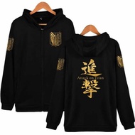 AOT attack on anime cosplay jacket snk logo goldTITAN