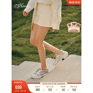 73hours Women's Shoes Sunday Pause 25 Autumn New Style Silver Casual Shoes Thick-Soled Daddy Shoes