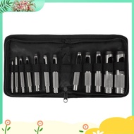 [dinghingxi2im]12 PCS Steel Hollow Leather Punch Set 1/8-3/48 Inch(3-19mm) Heavy Duty Round Hole Pun
