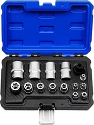 15 Piece External Torx Plus Socket Set for Tesla 6 Point EP Sockets for EP4, EP5, EP6, EP7, EP8, EP1