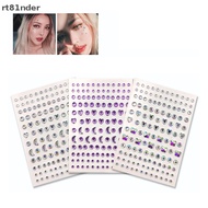 rt Moon Star Face Stickers Face Makeup Crystal Jewel Stickers Decoration Self Adhesive Glitter Stick