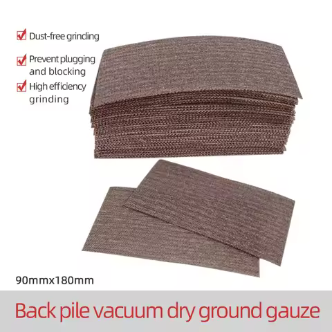 Rectangular Dry Abrasive Paper 90×180mm Mesh Sand 80-400 Grit Back Fleece Vacuum Suitable For Festoo