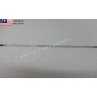 FFC / FPC Cable, 6-pin, 0.5mm Pitch, Reverse Sided Contacts, 20cm Length, White