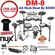 NUX DM8 DIGITAL DRUM SET NUX DM-8 WITH ALL MESH HEAD BY REMO