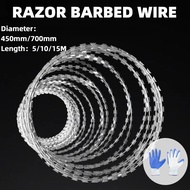 [Ready Stock] Razor Barbed Wire Kawat Duri protect for home farm dawai duri/dawai kawat duri/Barbed 