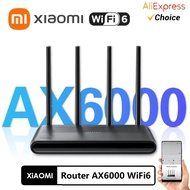 เราเตอร์ Xiaomi redmi ใหม่ตัวขยาย AX6000 WiFi VPN IPTV ตาข่ายเครือข่าย8ตัวขยายสัญญาณ512MB OFDMA MU-MIMO Mi Home