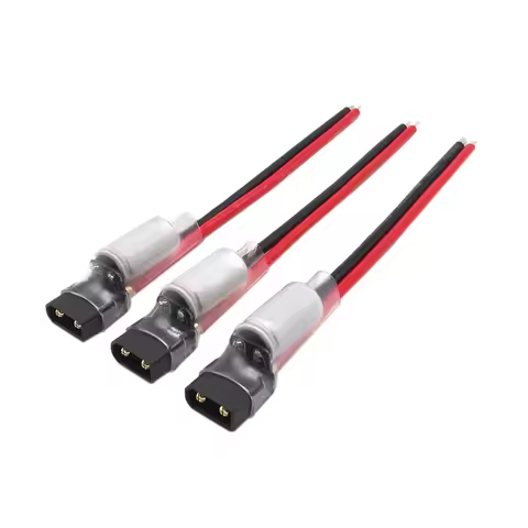 3PCS 3-6S Amass XT30 Plug Filter Cable with 35V 470uF Solid Electrolytic Capacitor XT30U-M Male Conn