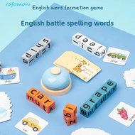 ROFOMON Alphabet Spelling Game, Flash Cards Word Spelling Game Letter Spelling Block, Matching Game 