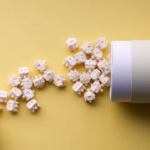 XLLAB HMX Butter Silent Switch HP Tactile 5 Pins 37g 42g POM For Mechanical Gaming Keyboard MX Switc