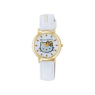 [Citizen Q &amp; Q] Watch Analog Hello Kitty Waterproof Leather Belt Japan 0009N003 Women's White Gold