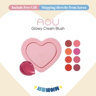 [AOU] Glowy Cream Blush 2.3g (8colors) Marshmallow Brush