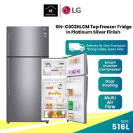 (FREE Doorstep &amp; Install KL &amp; SGR) LG 516L GN-C602HLCM Smart Inverter Fridge Refrigerator Peti Sejuk Peti Ais