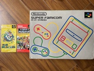 超任 超級任天堂 Super Famicom 主機連 Super Mario Kart 及 Super Mario World