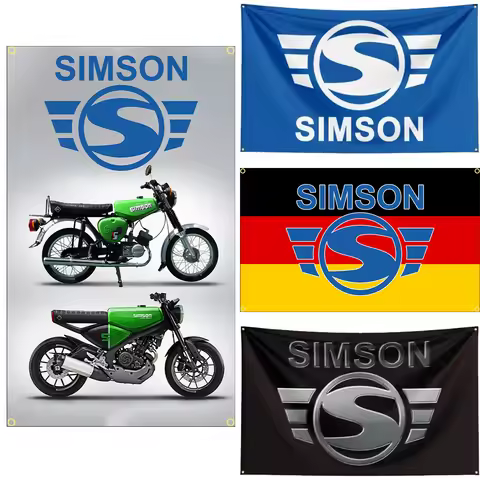 FLAGDOM 90x150CM 3X5FT Simsons Flag Polyester Printed Motorcycle Banner For Decor