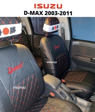 ชุดหุ้มเบาะ D-MAX เก่า ปี 2003-2011ทุกรุ่น  4ประตูหน้า-หลัง  สีดำ5D  หุ้มเบาะแบบสวมทับ เข้ารูปตรงรุ่นชุด หนังอย่างดี ชุด หุ้ม เบาะ รถยนต์ หนัง หุ้ม เบาะ รถยนต์