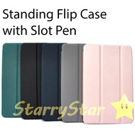 Samsung Tab S9 / S9 5G / X710 / X716B / Samsung S10 Smart Case + Slot Pen Standing Flip Cover Casing