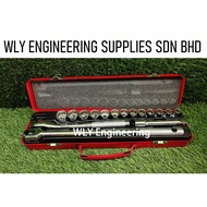 TENKA 1/2" Socket Wrench Set 12Point / 12Point Socket Set c/w Handle / Socket Wrench Set / Wrench Se