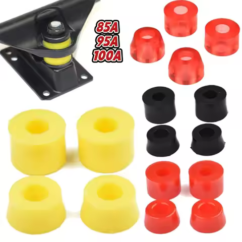 4Pcs 85A 95A 100A Skateboard Truck Bushings Longboard Replacement Pivot Cups Shockproof Skateboard A
