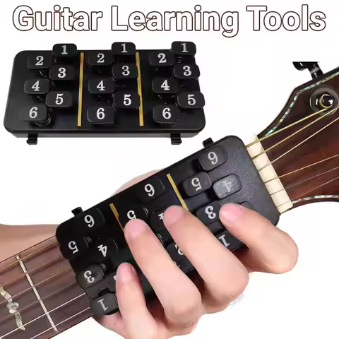 One-Key Guitar Chord Trainer with 18 Buttons Practice Assist Tool Teaching Aid
