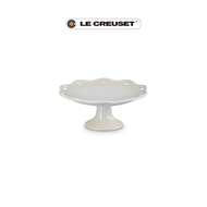 LE CREUSET瓷器蕾絲花語系列蛋糕架/ 17cm/ 蛋白霜