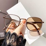 (-0~-500)Photochromic myopia glasses, anti blue light color changing glasses, fashionable male and f