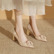 SL1028 GOLD/SILVER-Heels blink wedding 6.5cm Heels-luxury high Heels
