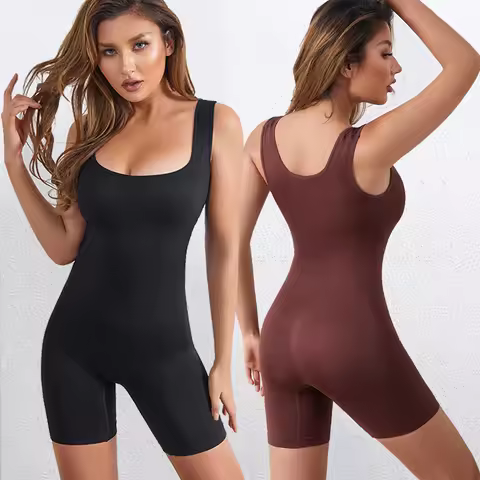 Women Postpartum Shapewear Bodysuit Tummy Control Body Shaper Seamless Colombia Fajas Belly Tight Pu