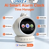 AI Smart Alarm Clock Multifunction Home Tutor for Kids with Dual AI Model,50 Task Alarms,Voice Contr
