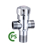 Heavy duty Chrome stainless Two way angle valve 2 way angle valve heavy duty brass double valve