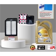 A617# PERODUA AXIA 2017year, BEZZA 1.0 AIR FILTER +ORI OIL FILTER +KOYOMA 10W40 SEMI SYNTHETIC ENGIN
