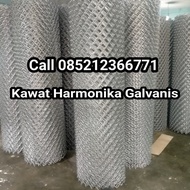 Kawat harmonika Tinggi 2 M, Tebal 3 mm galvanis