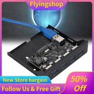 flyingshop ASHATA USB Front Panel PCI-E to 4xUSB3.0 for Chip Floppy Bay Adapter Expansion Riser Card