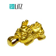 [SPECIAL] LITZ 999 (24K) Gold Baby Pixiu Pendant 宝宝貔貅牌 EP0279 <0.12g+/->