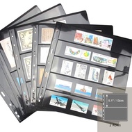 {JK} PCCB / MINGT Plastic Stock Pages / Sheet Extra Wide Double Sided Black (Standard 9-Hile)