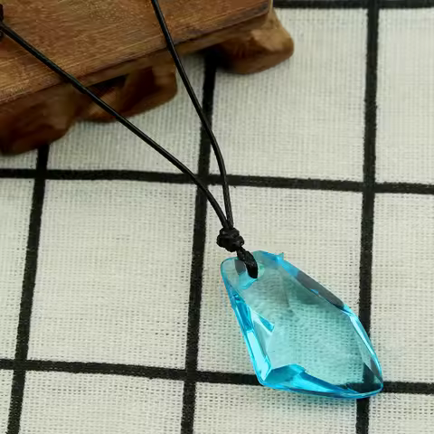 Tv Series H2o Necklace Moonstone Pendant Just Add Water Blue Stone Necklace Mako Mermaid Jewelry Fil