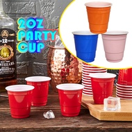 Disposable Plastic Cups Shot Glass Party Cups Classic Red Camping Outdoor Picnic Soda Drinking Cups